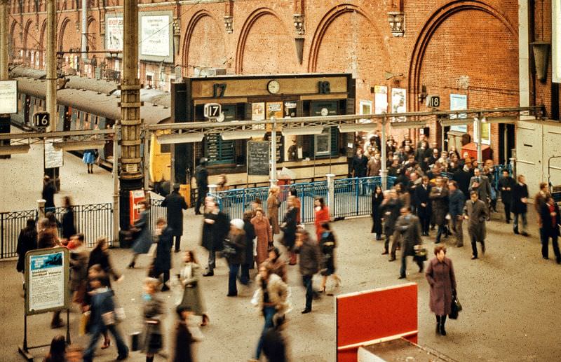 Liverpool Street Station, London, February 1976