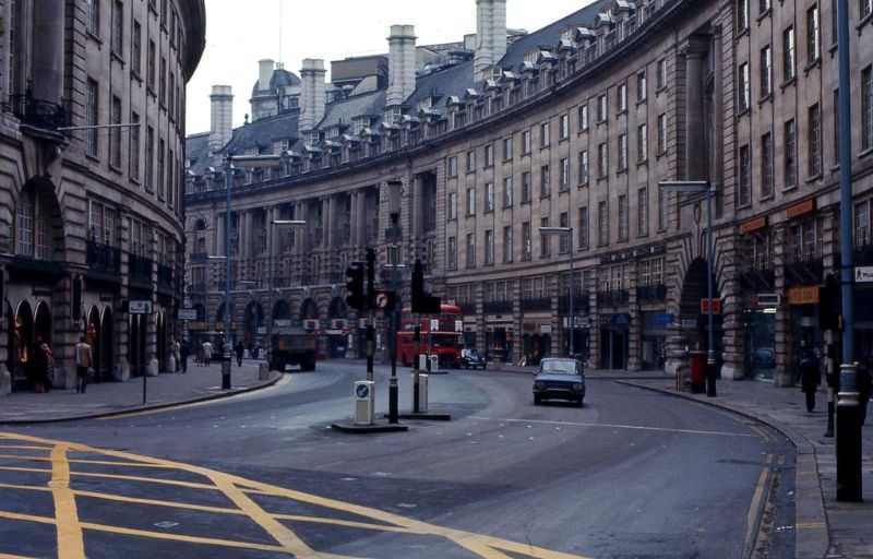 Regent Street, London, February 1976