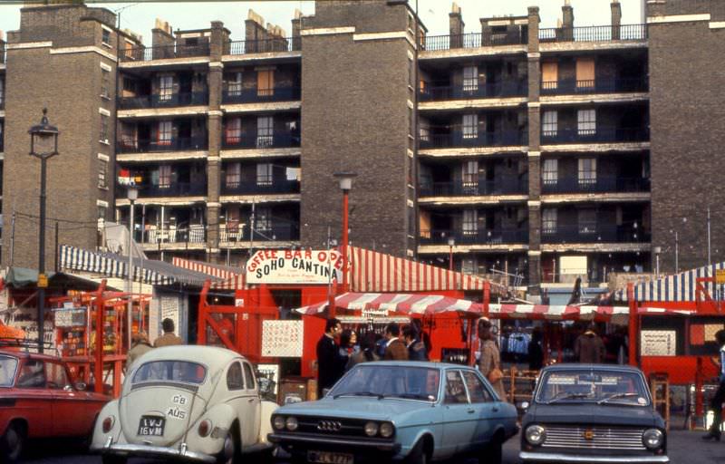 Soho Market, London, February 1976