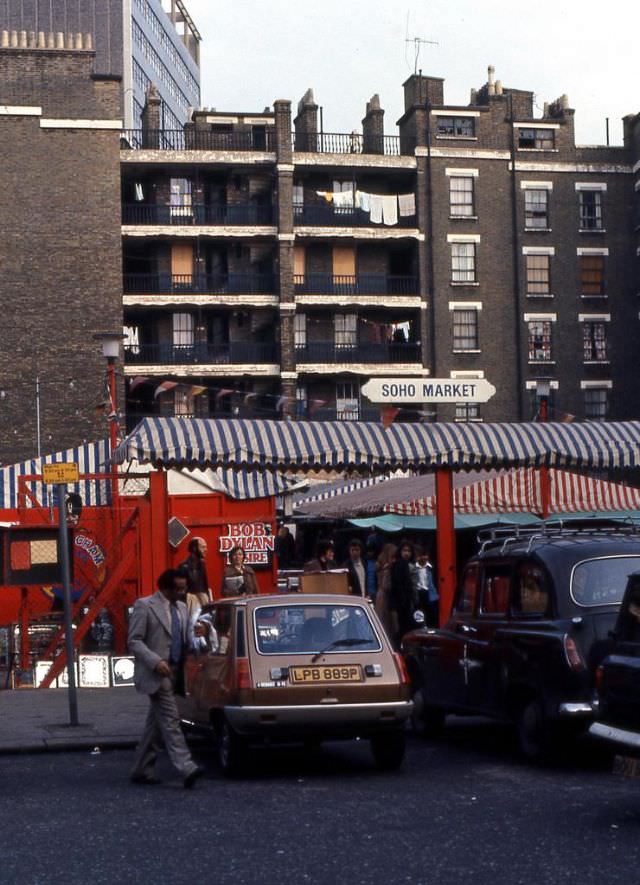 Soho Market, London, February 1976