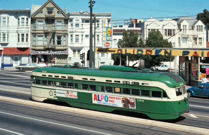 Market Street between Noe Street/16th Street and Sanchez Street/15th Street, 1971