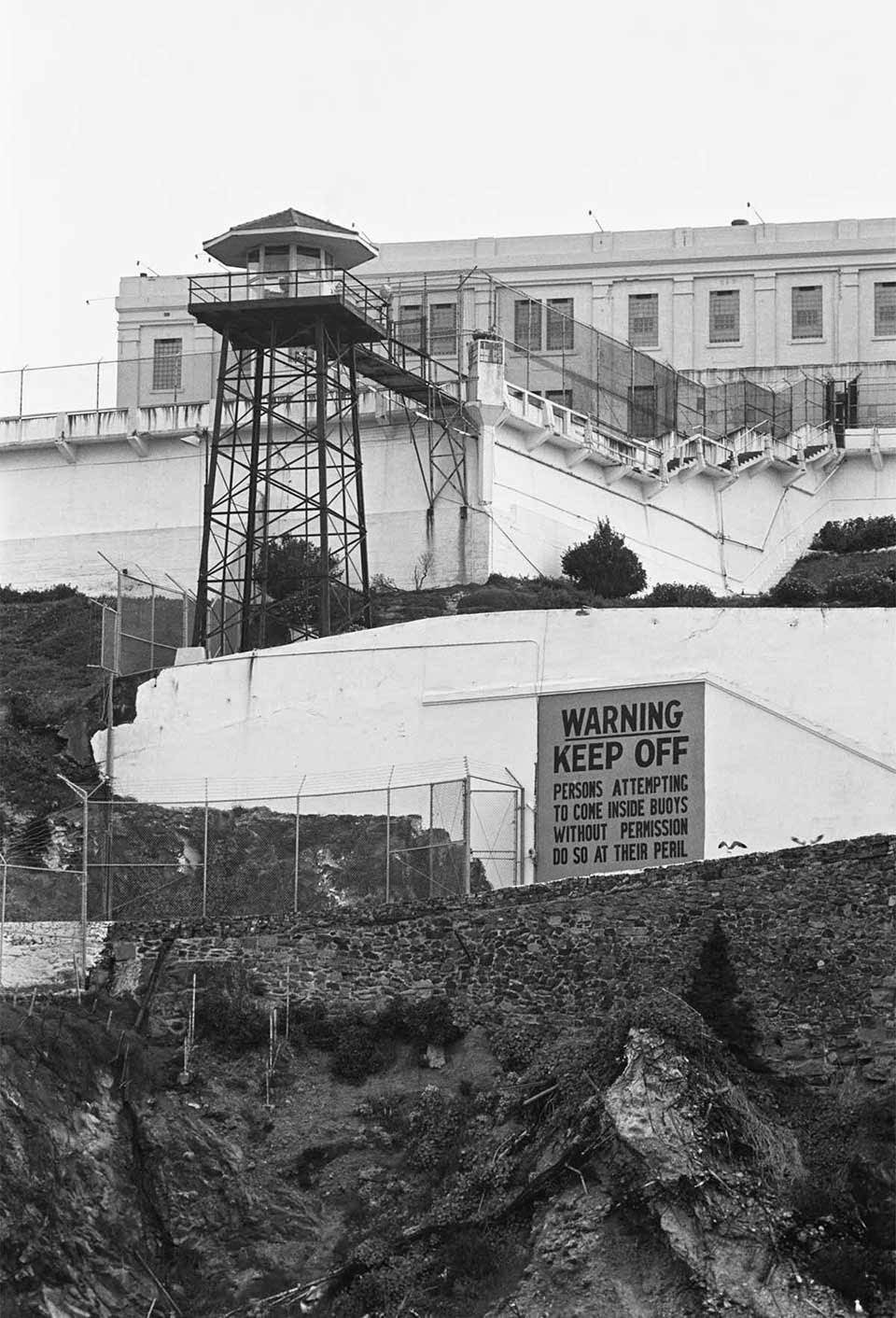 West Road Guard Tower - Boats were required to stay at least 200 yards from shore.