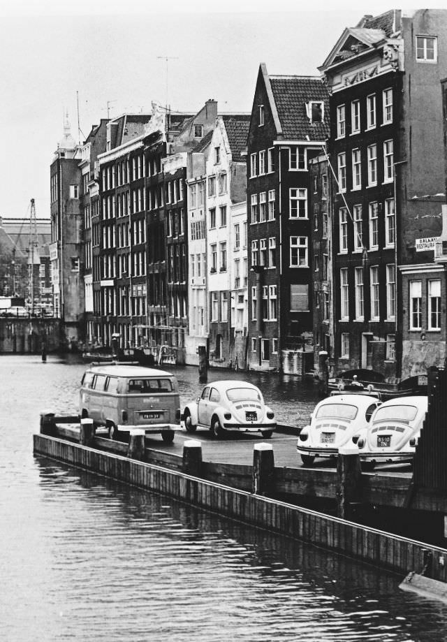 Amsterdam canal, 1970s