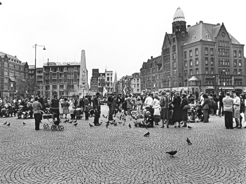 Dam Square, Amsterdam, 1970s