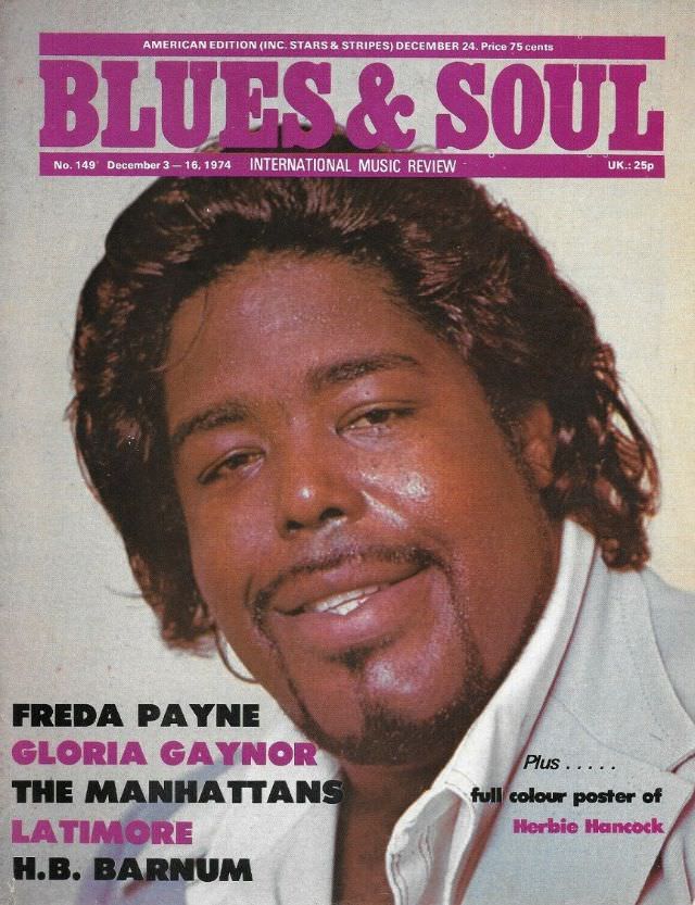 Barry White, December 3-16, 1974