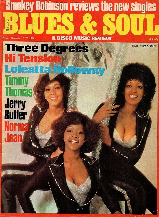 The Three Degrees, November 7-20, 1978