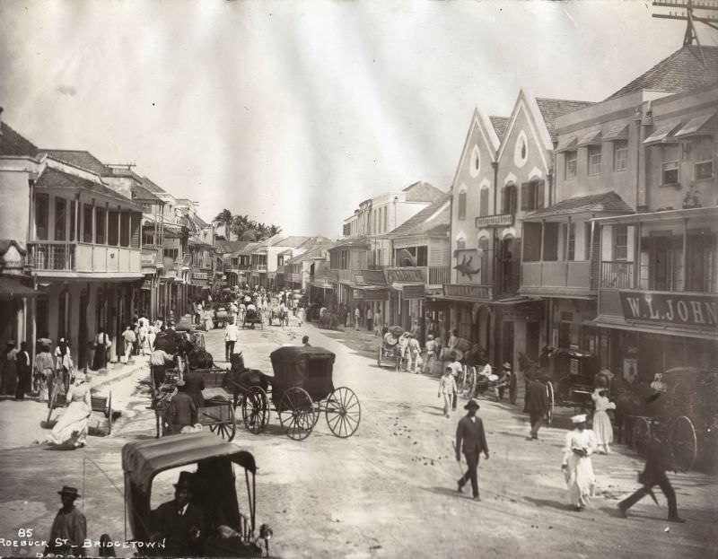 Roebuck St, Bridgetown, Barbados, 1880s