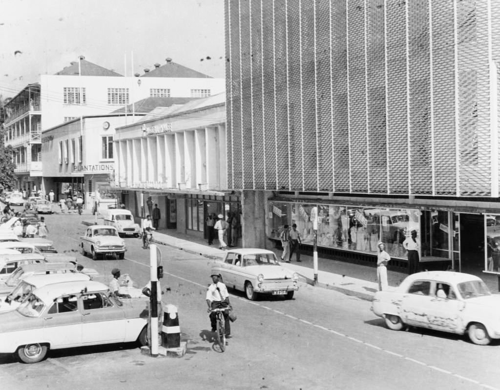 The main street, Bridgetown, 1965