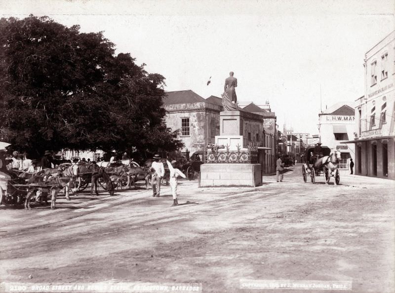 Bridgetown street scenes, 1890s