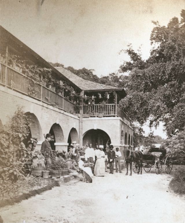 Household staff, Bridgetown, 1880s