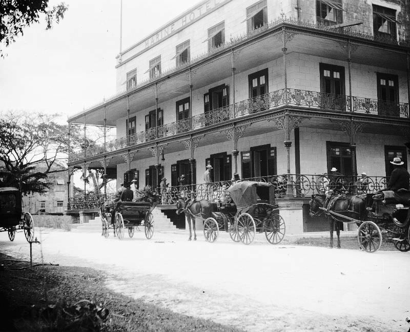 Marine Hotel, Bridgetown, 1870s