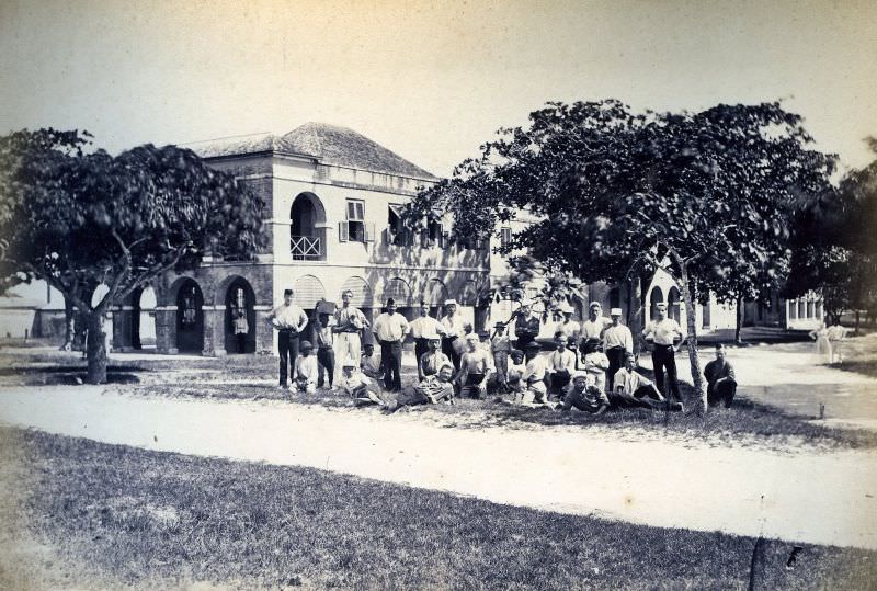 Barracks, Bridgetown, 1870s