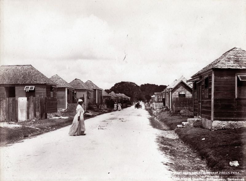 Native quarter, Bridgetown, 1870s