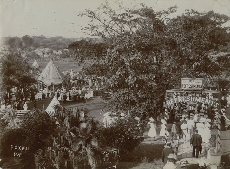 Opening ceremonies, Queens Park, 1890s