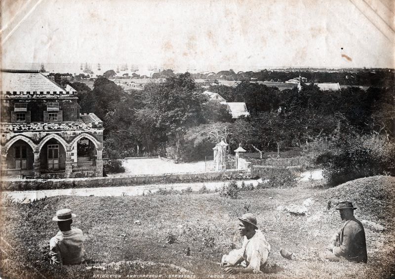 Bridgetown and harbor, 1890s