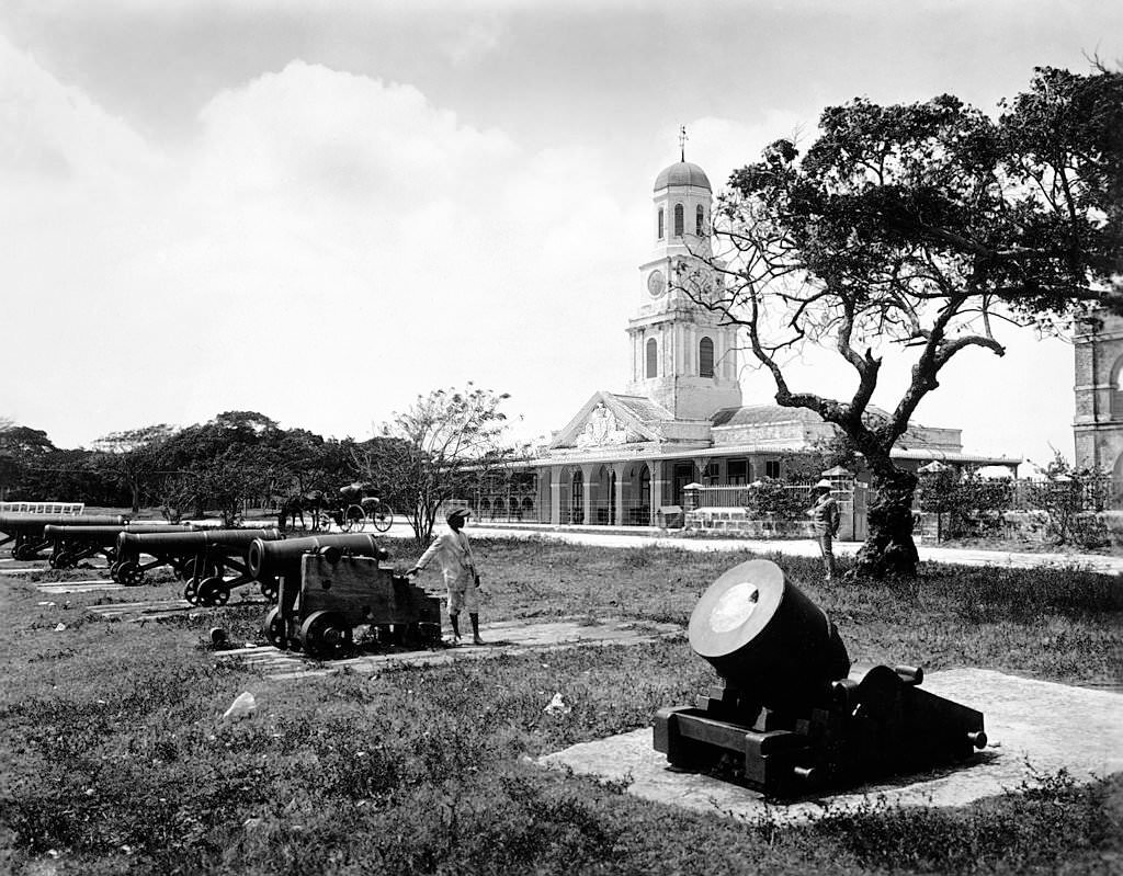 The Savannah Club on the Race Course at Bridgetown, Barbados, 1910.