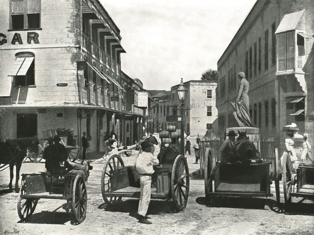High Street, Bridgetown, Barbados, 1895.