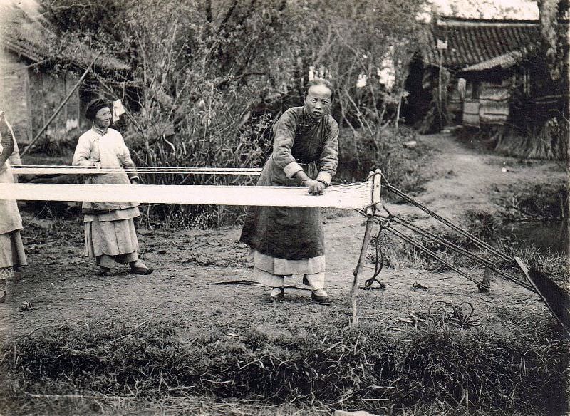 Women weaving