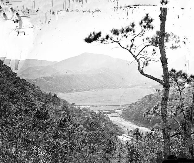 Racecourse, Happy Valley, from the south side of Morrison Hill looking ESE over the race course to Jardine’s Lookout, Hong Kong, 1869