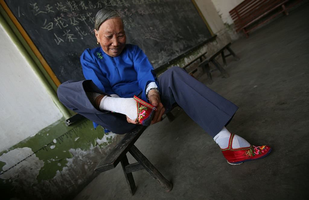 Bound Feet Women in Liuyi Village of Yunnan Province