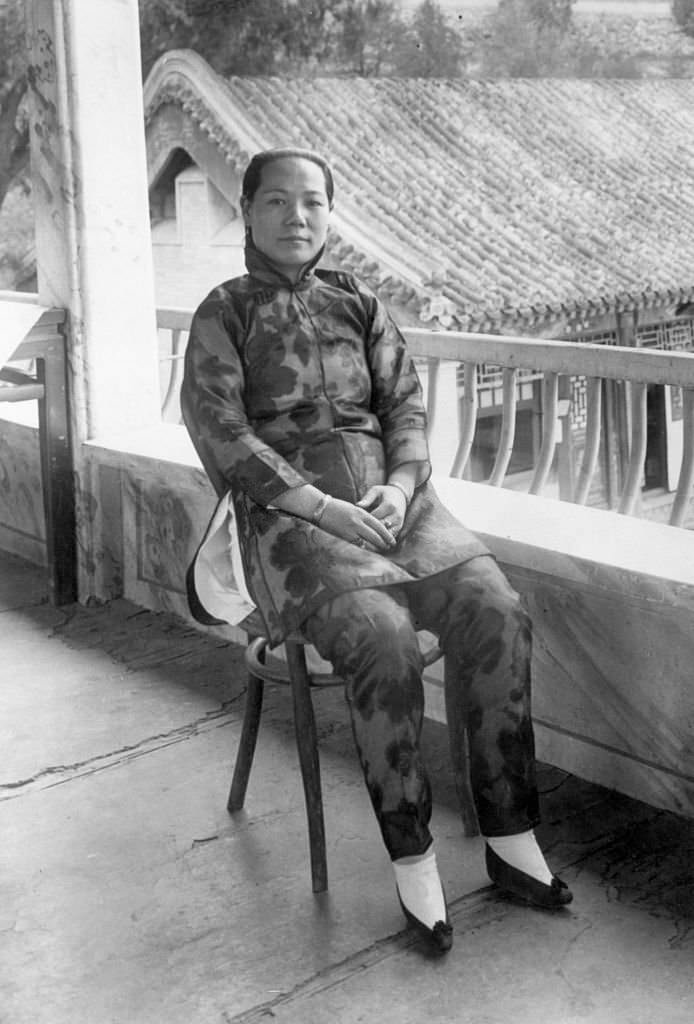 A Wealthy Chinese Woman with Bound Feet