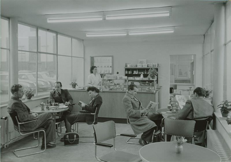 Factory canteen, 1951