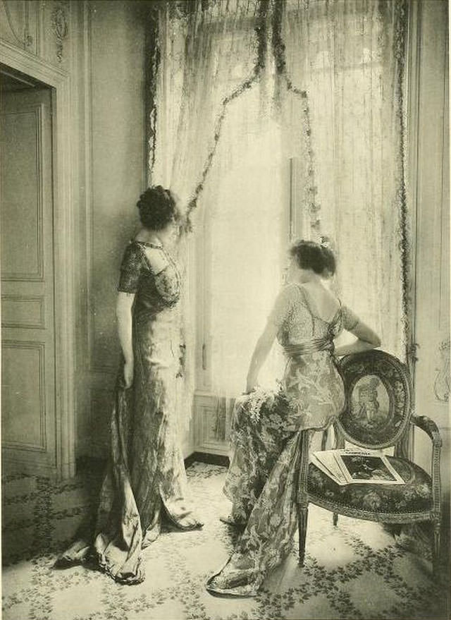 Edwardian Paris Fashion Houses: Stunning Photos of Beautiful Ladies in Tailor Stores in the 1910s