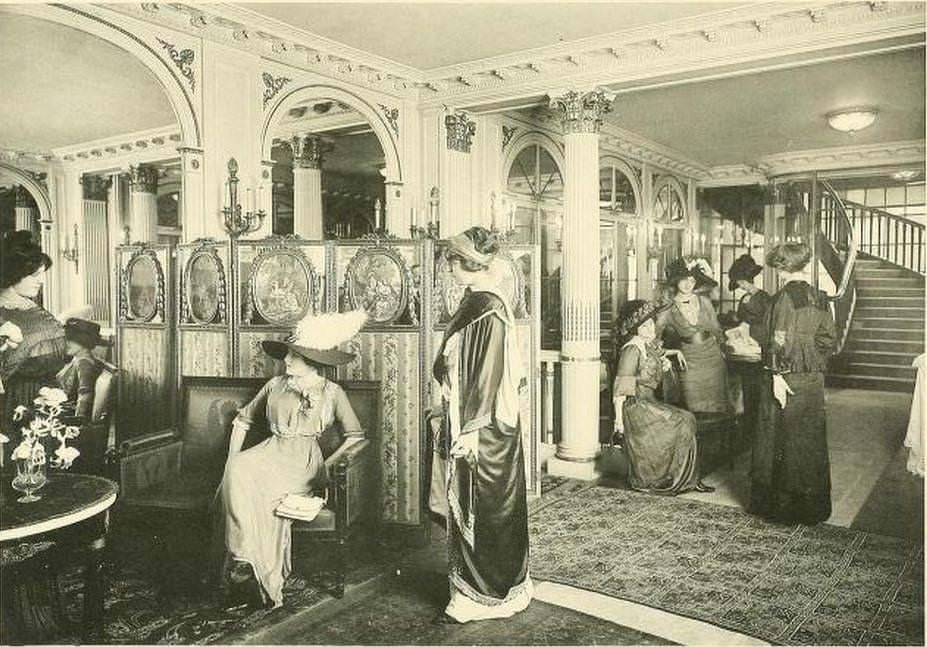 Edwardian Paris Fashion Houses: Stunning Photos of Beautiful Ladies in Tailor Stores in the 1910s