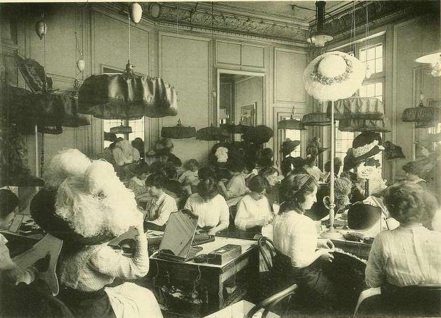 Edwardian Paris Fashion Houses: Stunning Photos of Beautiful Ladies in Tailor Stores in the 1910s