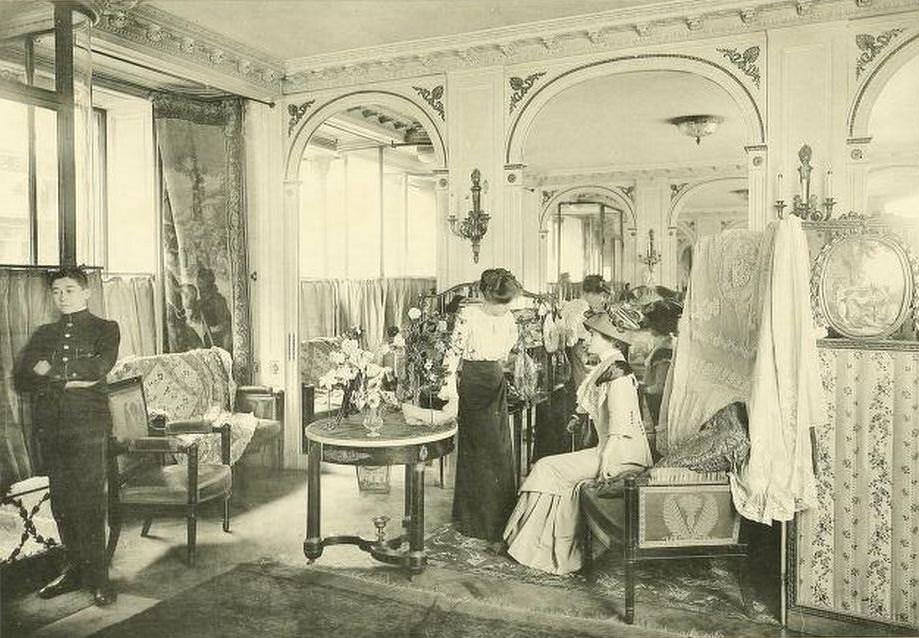 Edwardian Paris Fashion Houses: Stunning Photos of Beautiful Ladies in Tailor Stores in the 1910s