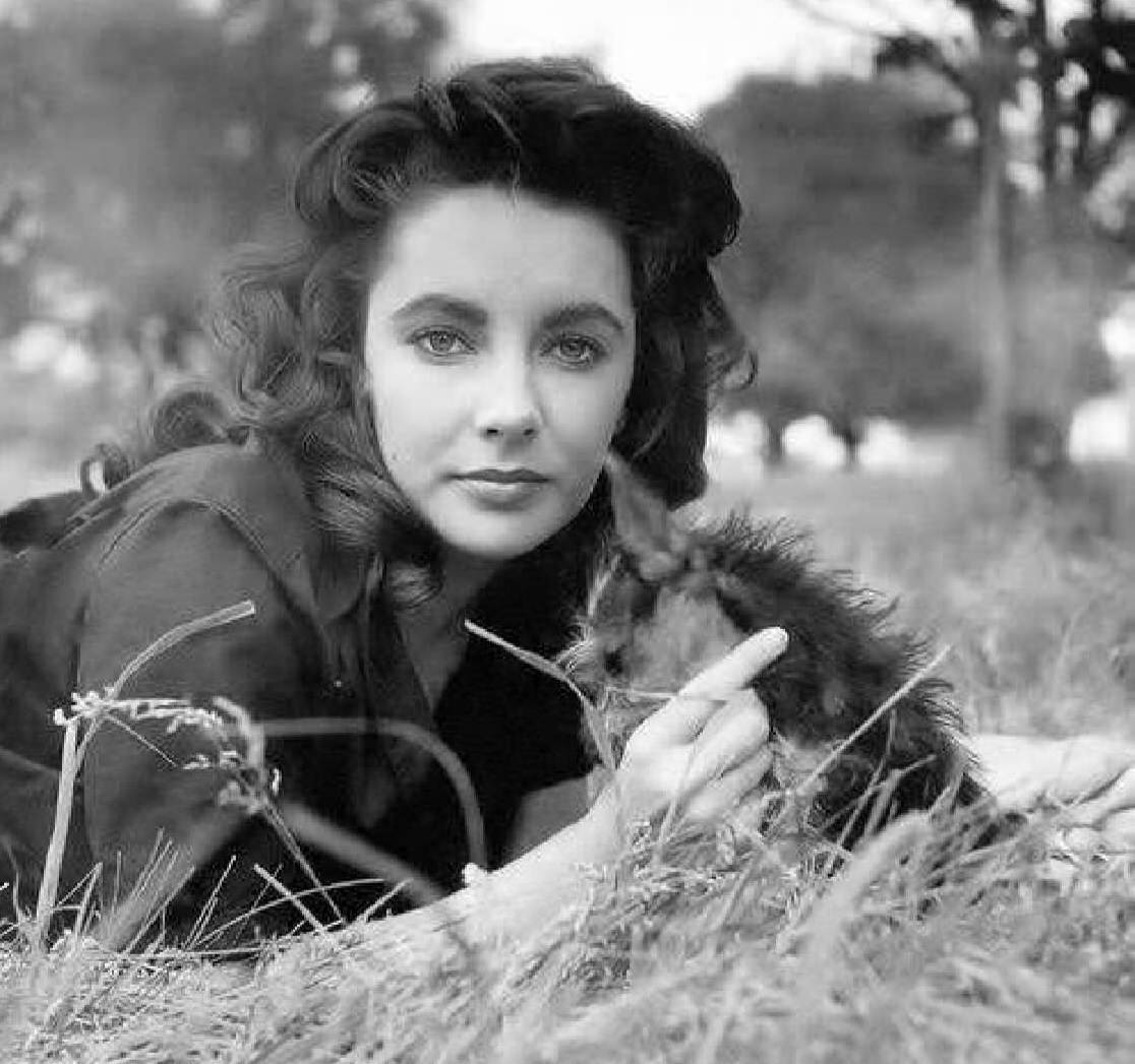 Beautiful 23-Year-Old Elizabeth Taylor on the set of 'Giant 1955'