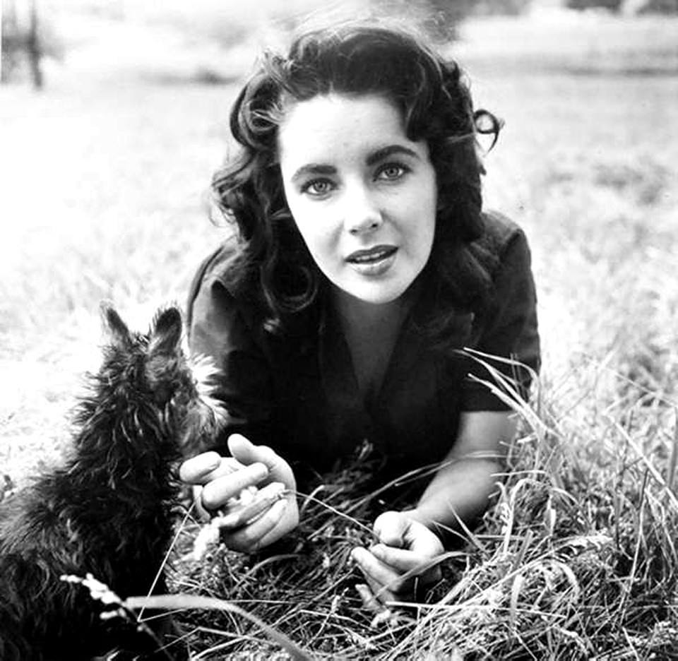 Beautiful 23-Year-Old Elizabeth Taylor on the set of 'Giant 1955'