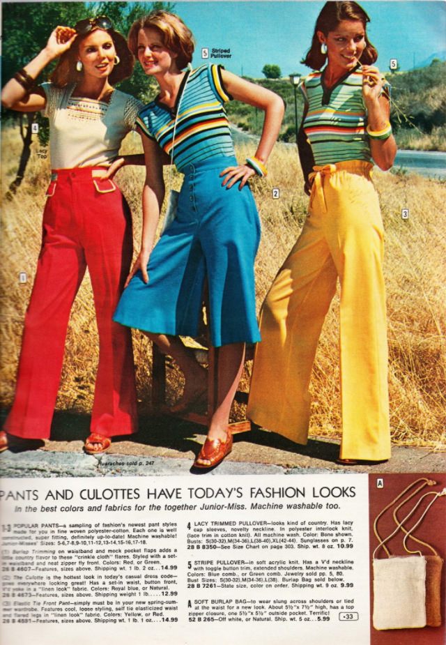 Gaucho Pants of the 1970s: The 18th Century Style that Gained Popularity in the early 1970s and Faded