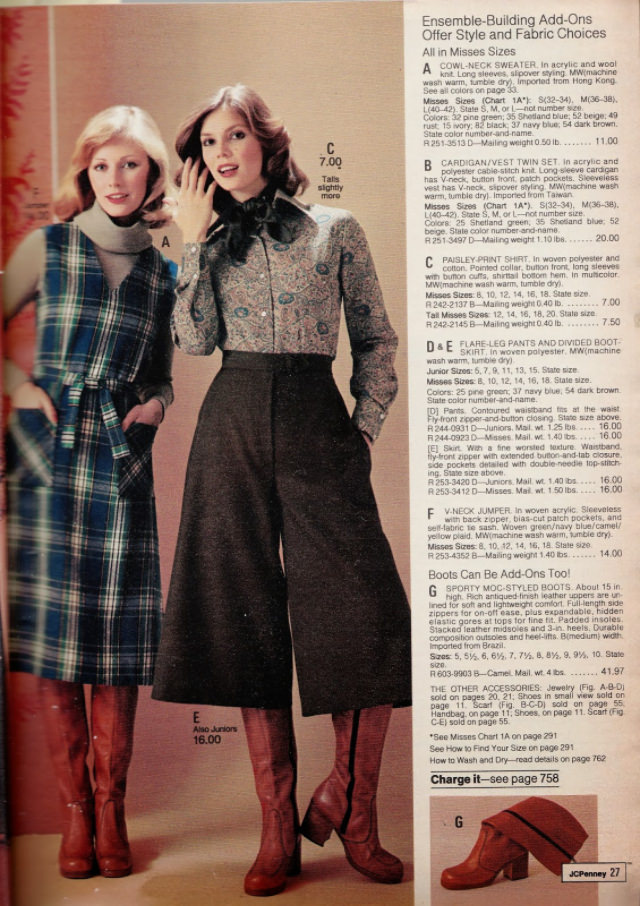 Gaucho Pants of the 1970s: The 18th Century Style that Gained Popularity in the early 1970s and Faded