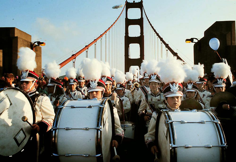 When Thousands of People Flattened Golden Gate Bridge on its 50th Anniversary Celebration, 1987