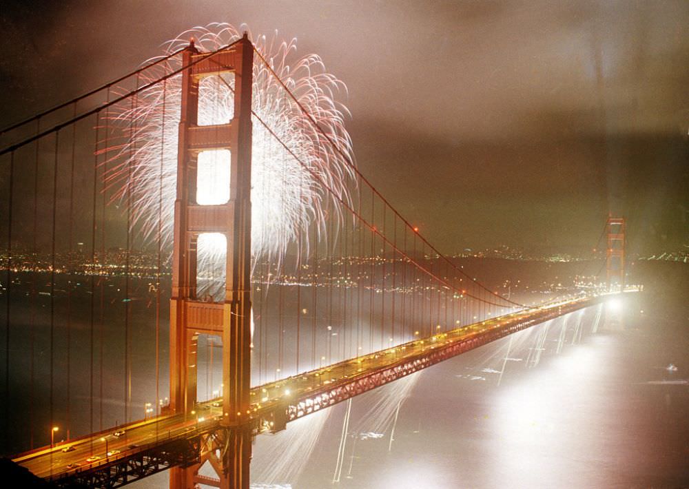 When Thousands of People Flattened Golden Gate Bridge on its 50th Anniversary Celebration, 1987