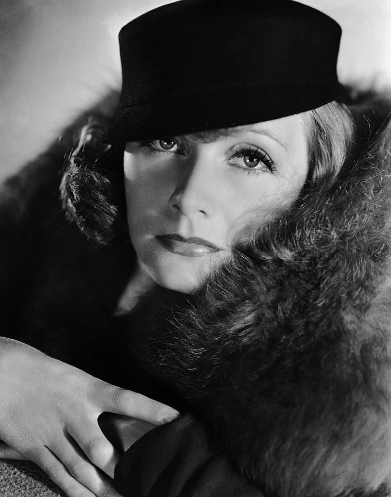 Greta Garbo poses for a publicity still for the MGM film 'Grand Hotel' in 1932 in Los Angeles.