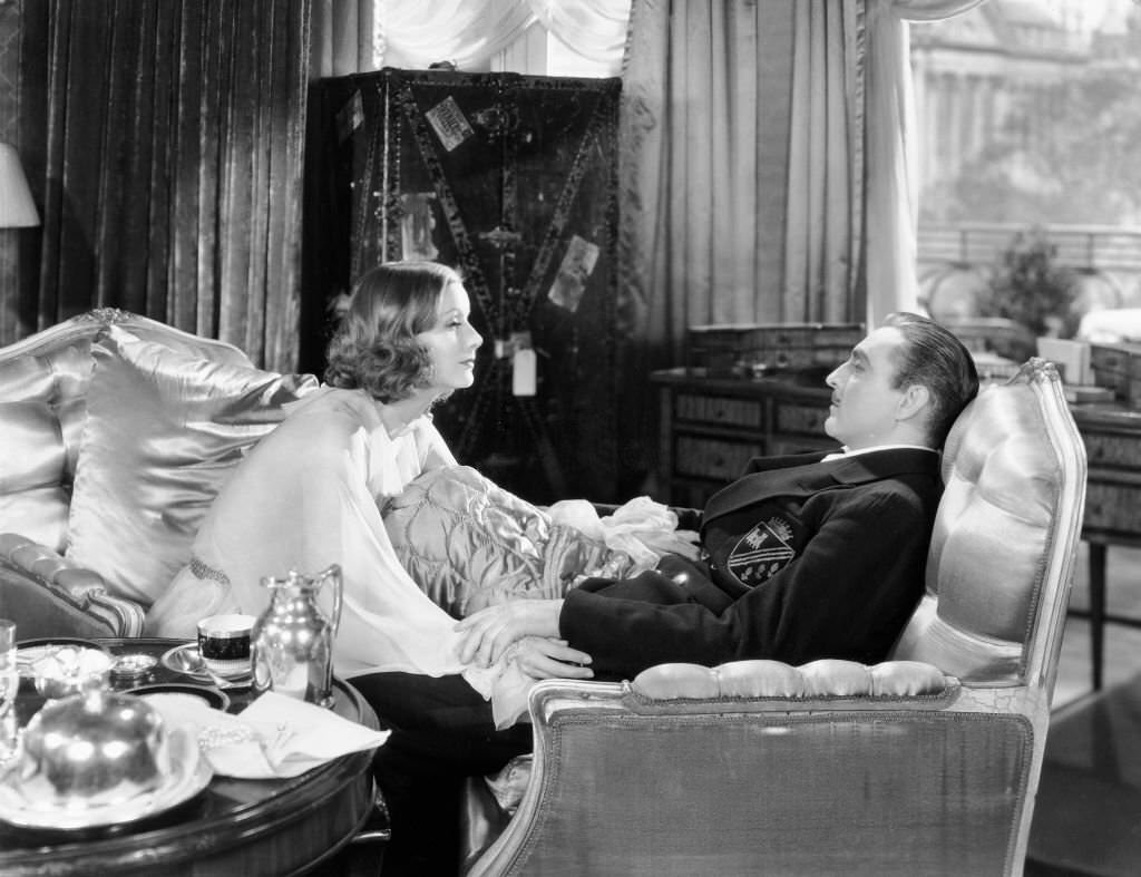 Greta Garbo and John Barrymore in 'Grand Hotel', 1932.