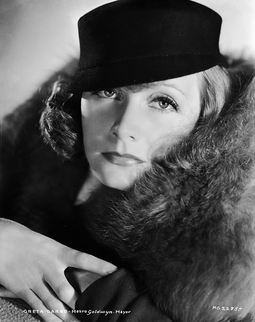 Greta Garbo in the costume she wears in 'Grand Hotel'.