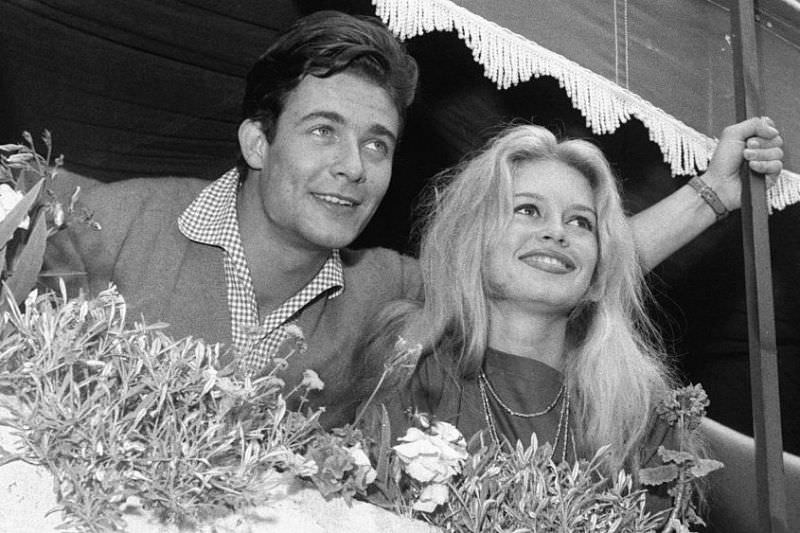 Bridgitte Bardot and Jacques Charrier spent their honeymoon in St. Tropez, France in 1959 after denying that they were married just days before