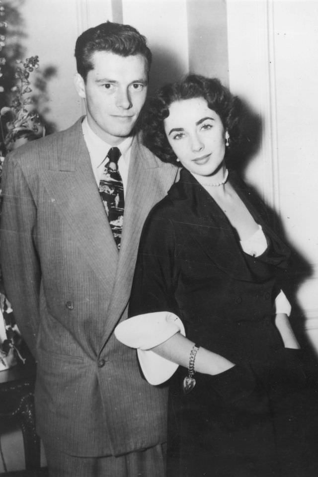 Elizabeth Taylor's first honeymoon was spent with Conrad "Nick" Hilton, hotelier and great-uncle of Paris Hilton in 1950.