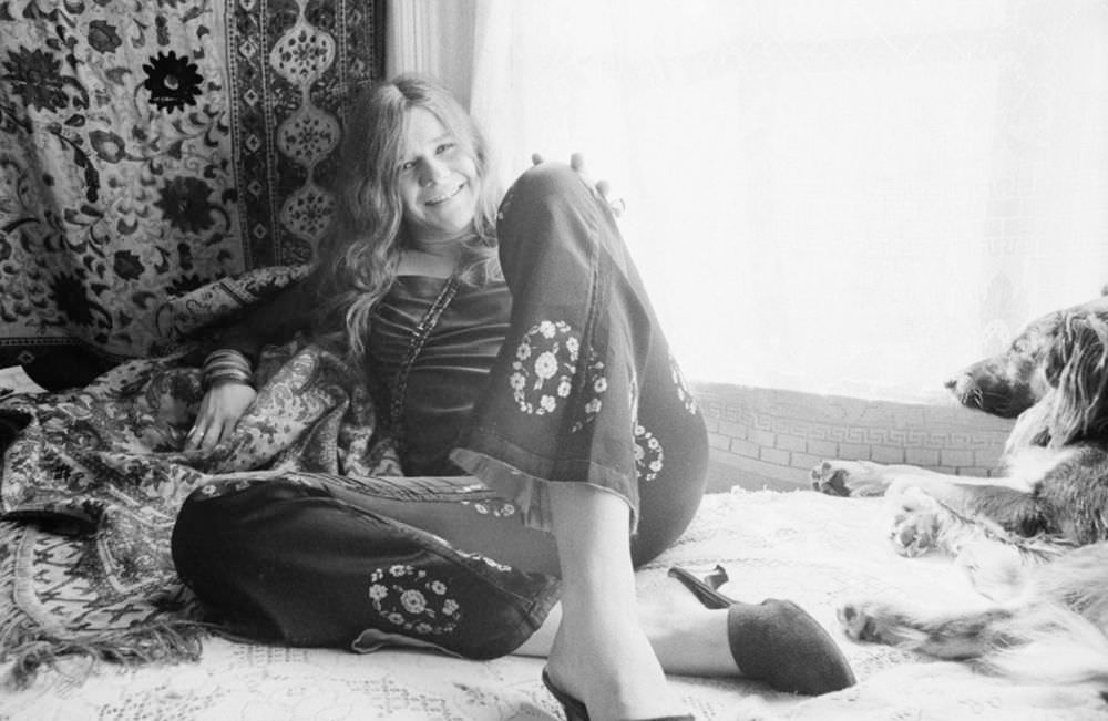 Janis Joplin at her House in Haight-Ashbury, San Francisco, November 1967