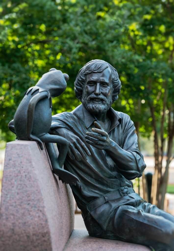 Jim Henson Memorial sculpture at the University of Maryland...