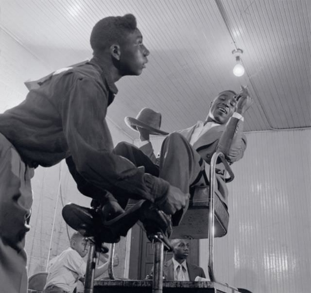 Curtis Phillips, winner of the Shoe Shine Contest, Wilson, North Carolina, 1952.