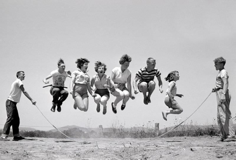 Jumping rope, Tennesse, 1953.