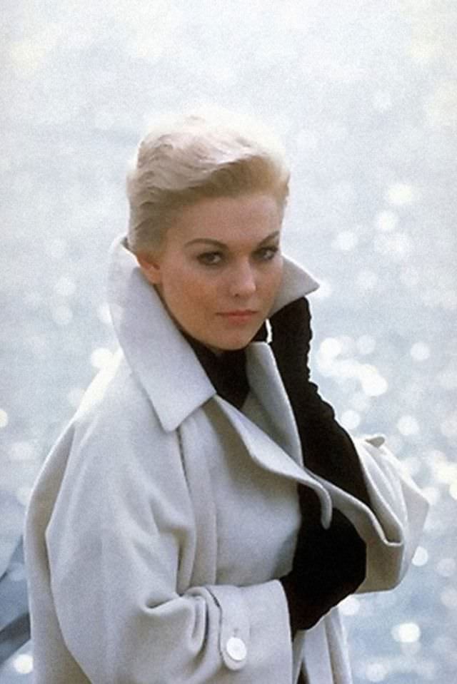 Beautiful Kim Novak during the Filming of 'Vertigo (1958)'