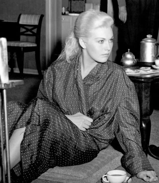 Beautiful Kim Novak during the Filming of 'Vertigo (1958)'