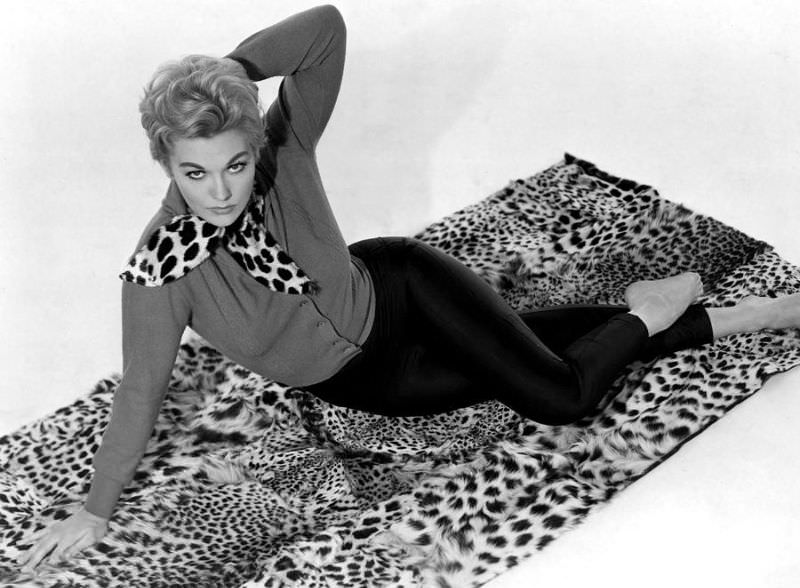 Beautiful Kim Novak during the Filming of 'Vertigo (1958)'