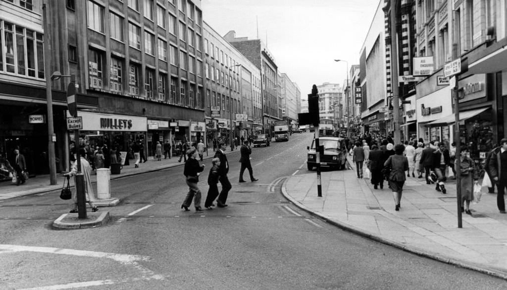 Lord Street, Liverpool. 10th July 1980.