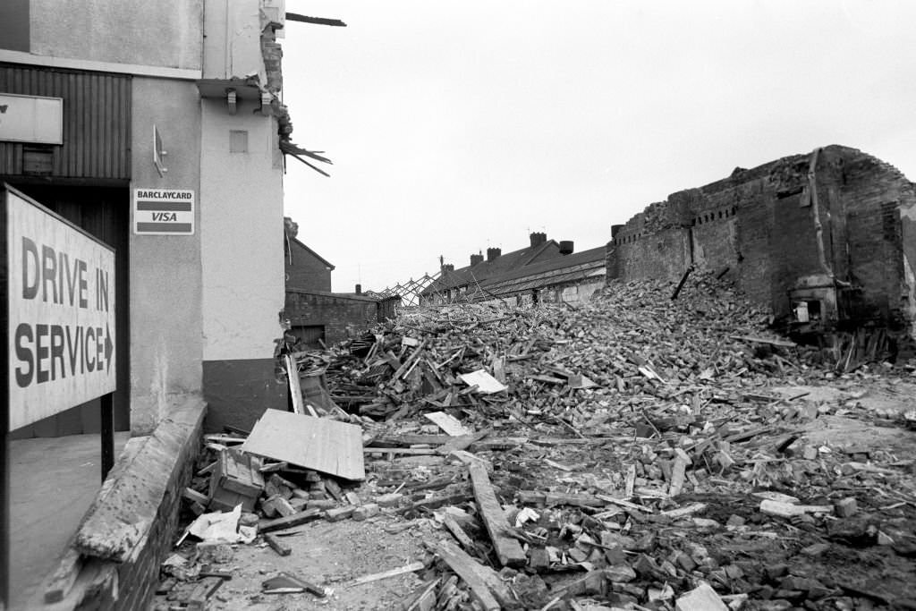 The aftermath of Toxteth Riots in Liverpool.